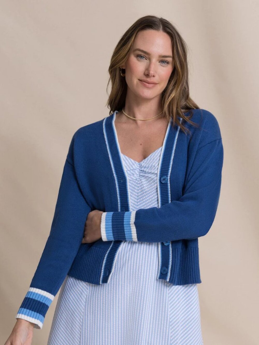 Southern Tide Lucille Cardigan Sweater NWT Nautical Coastal Preppy Old Money